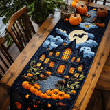 ホーンテッドハウス ハロウィン キルティッド テーブルランナー