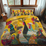 3ピースキルティングベッドセット - モーニングロスター